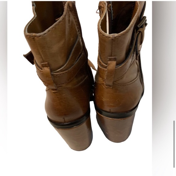 Leather Brown Ankle Boots - Picture 2 of 3